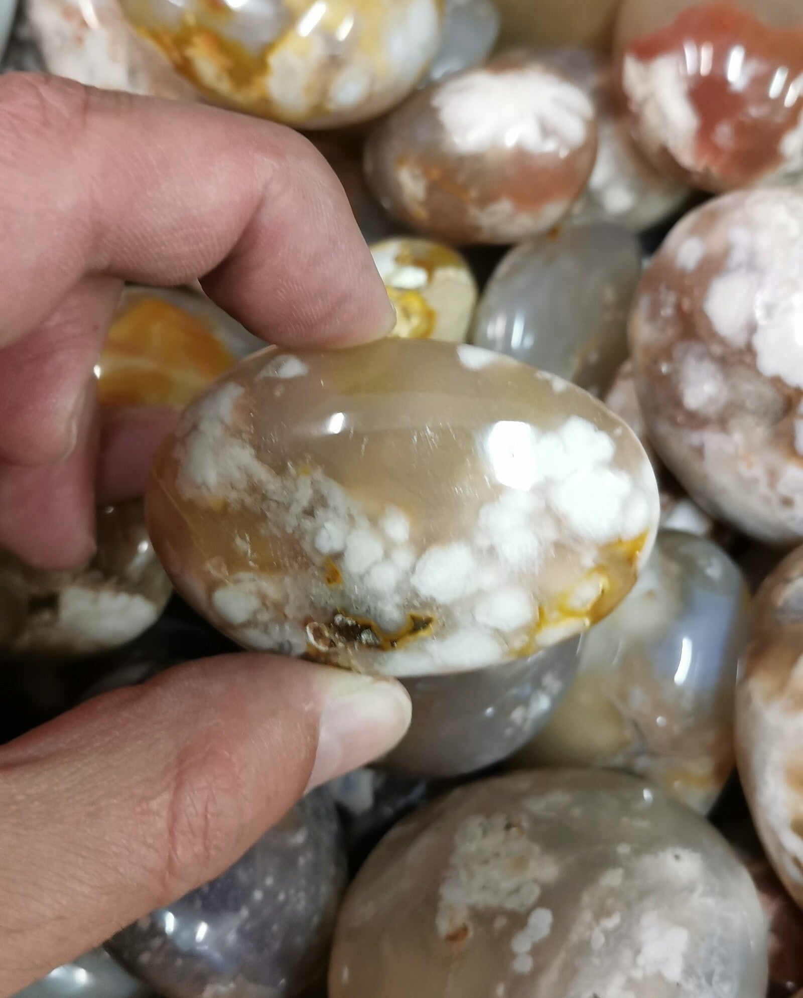 Galets - Agate Fleur (Sakura)