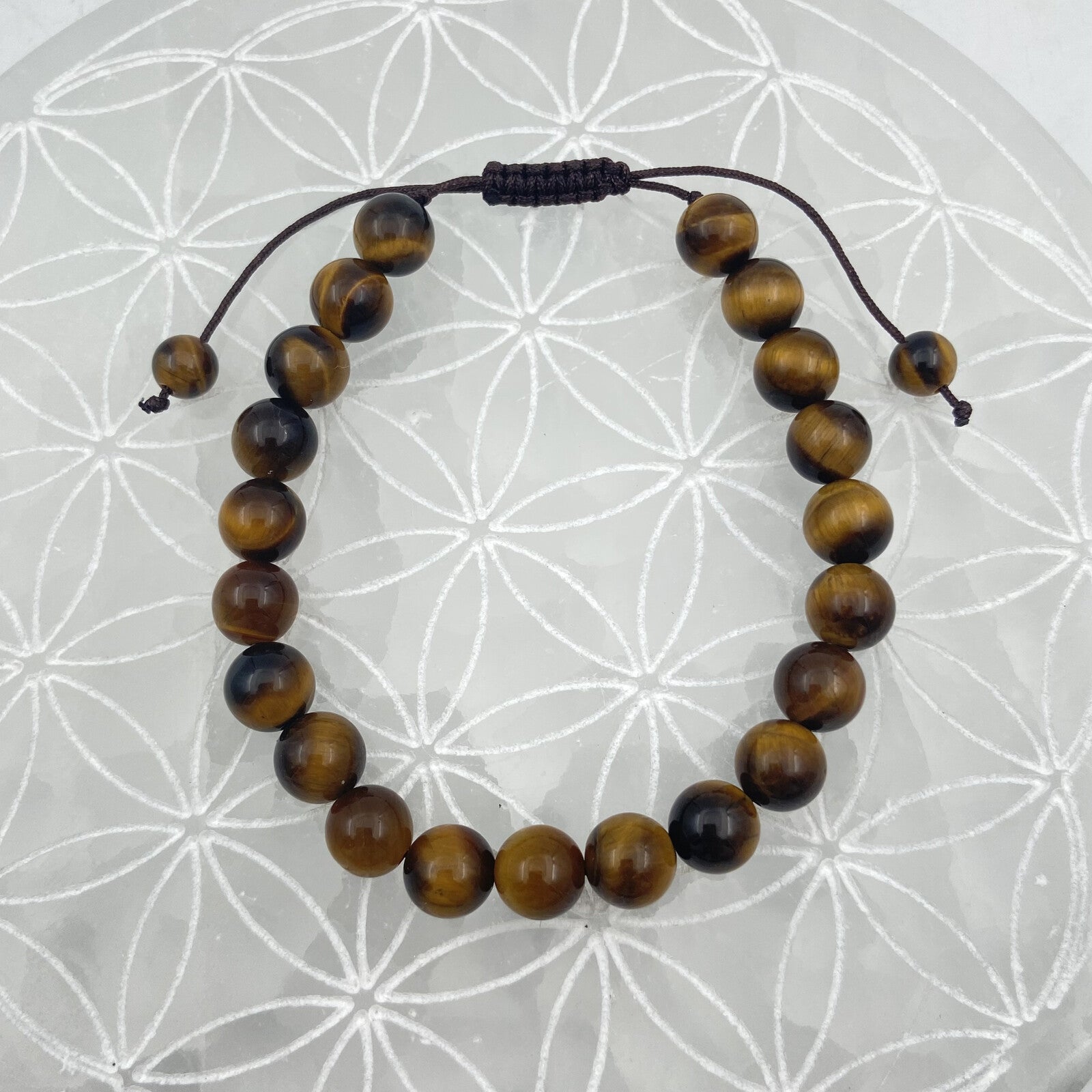 Bracelet Réglable Coulissant - Oeil de Tigre