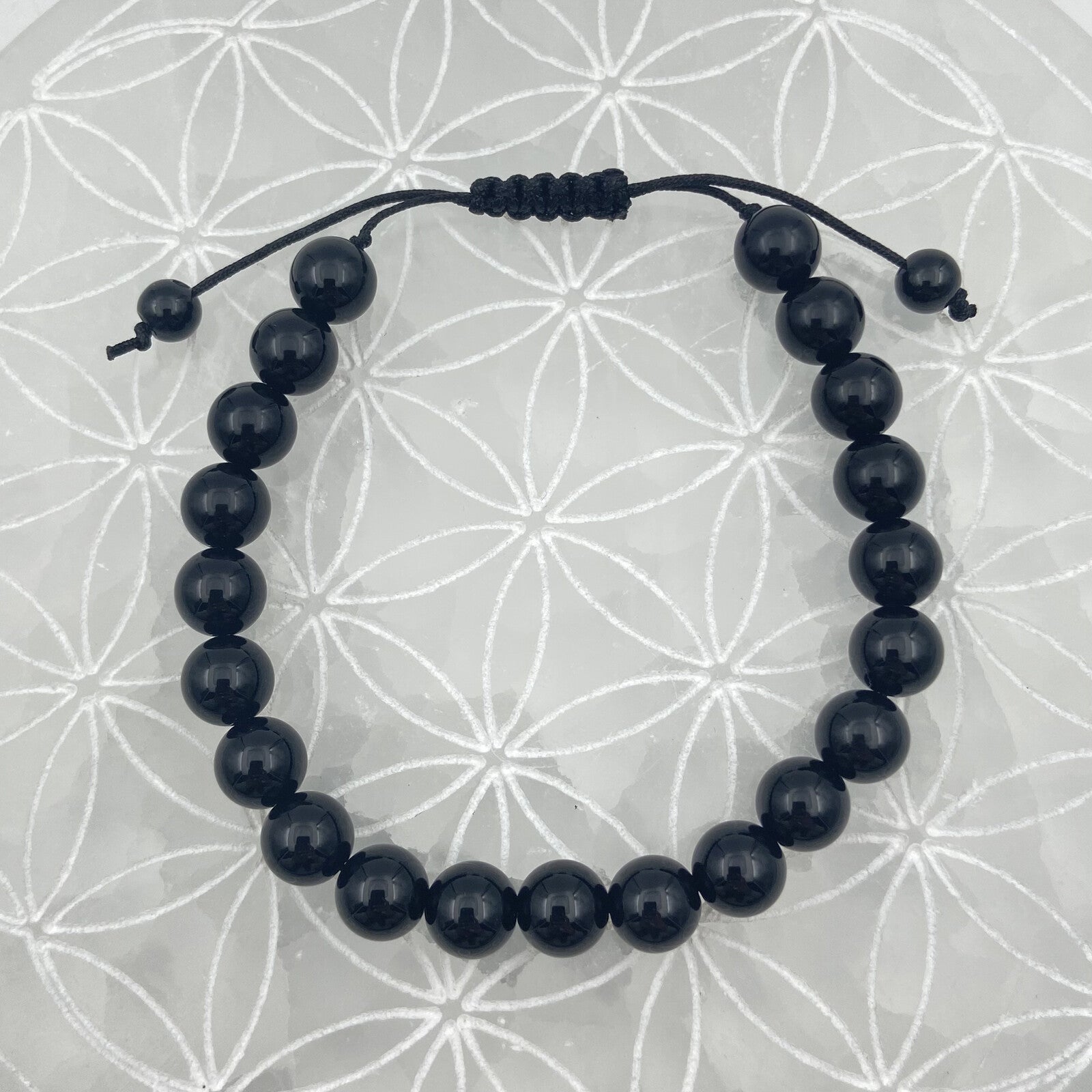 Bracelet Réglable Coulissant - Onyx