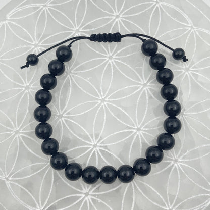 Bracelet Réglable Coulissant - Onyx