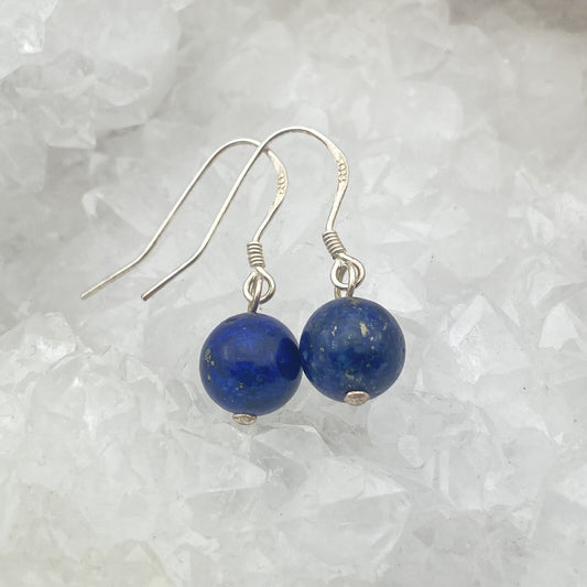 Boucles d'oreilles Argent - Perles Lapis Lazuli