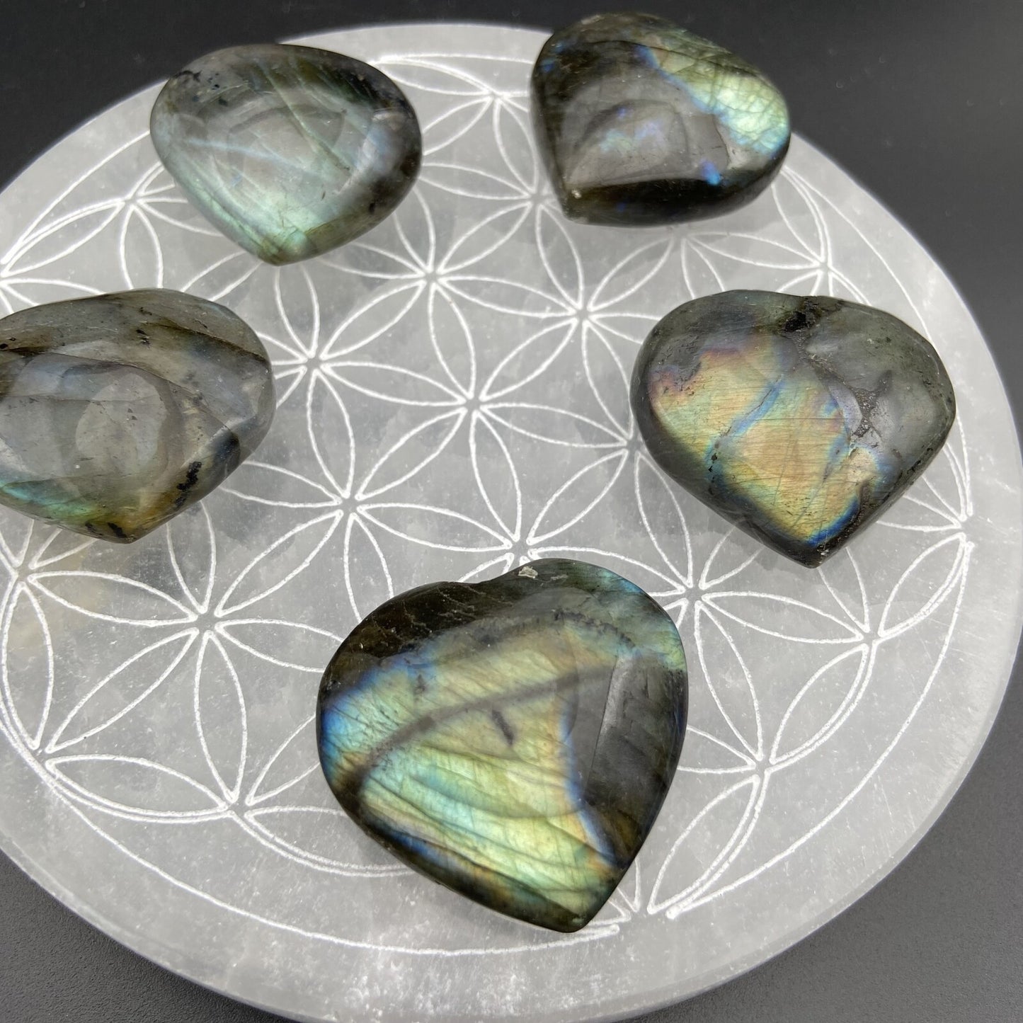 Petit Coeur - Labradorite - Taille M