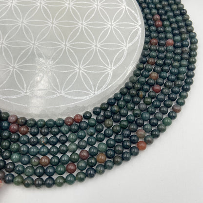 Rang - Jaspe Héliotrope / Jaspe Sanguin (6 mm)