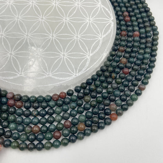 Rang - Jaspe Héliotrope / Jaspe Sanguin (6 mm)