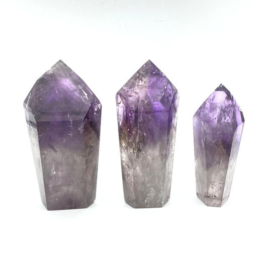 Lot de 3 Pointes Améthyste Fantôme n°1
