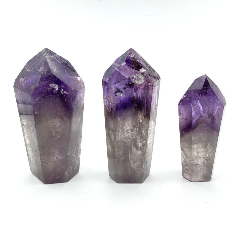 Lot de 3 Pointes Améthyste Fantôme n°1