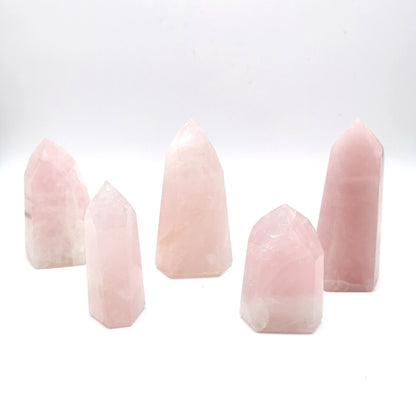Lot de 5 Pointes Quartz Rose n°2