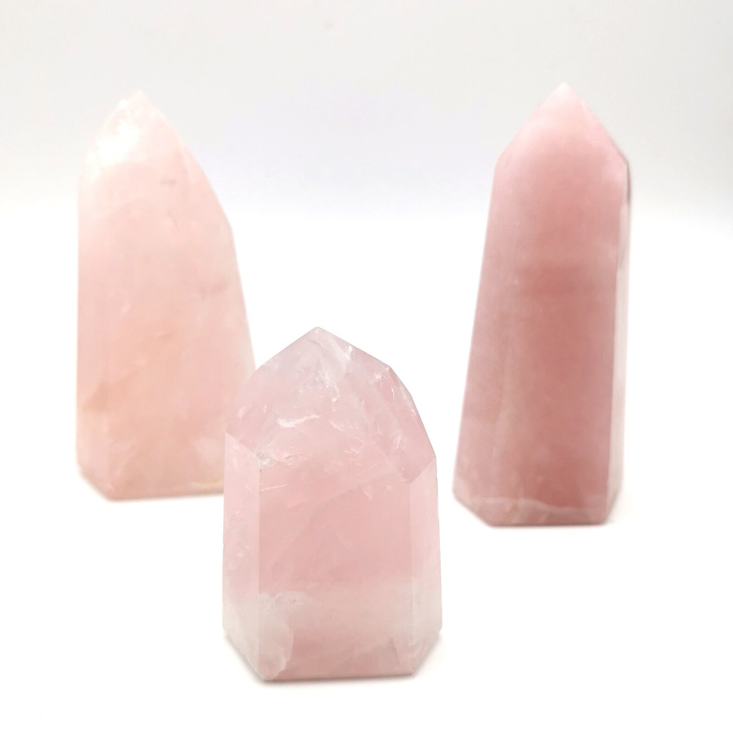 Lot de 5 Pointes Quartz Rose n°2