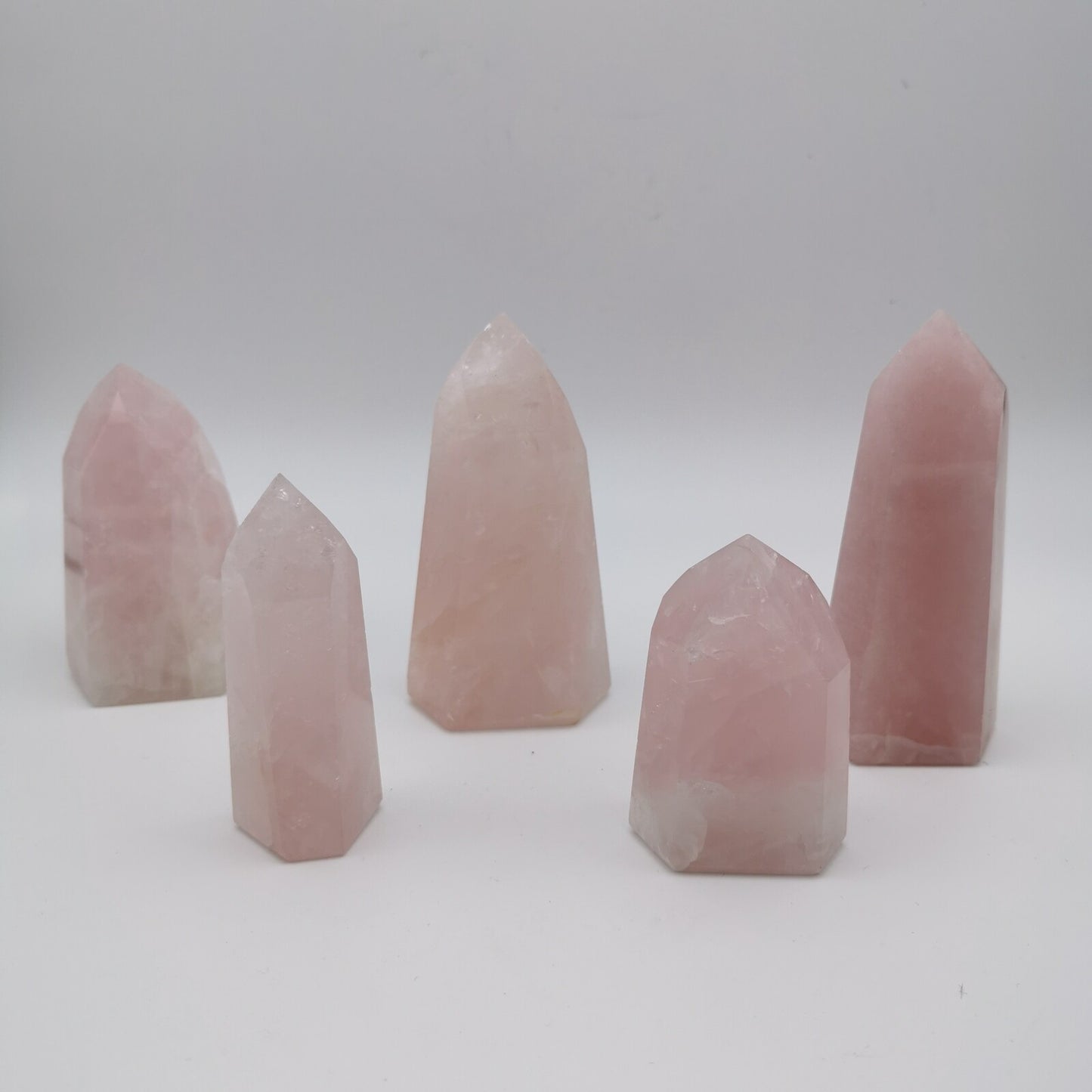 Lot de 5 Pointes Quartz Rose n°2