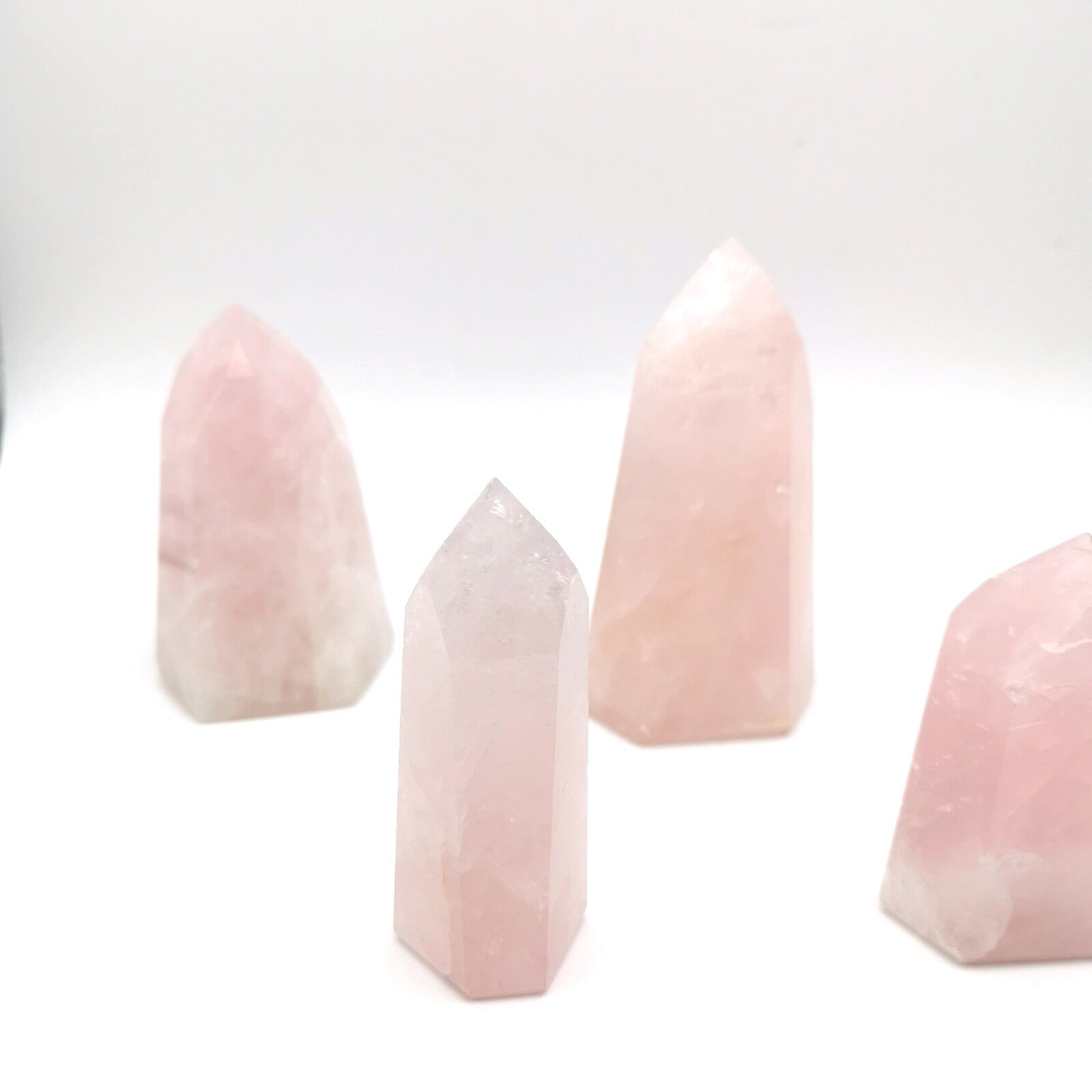 Lot de 5 Pointes Quartz Rose n°2
