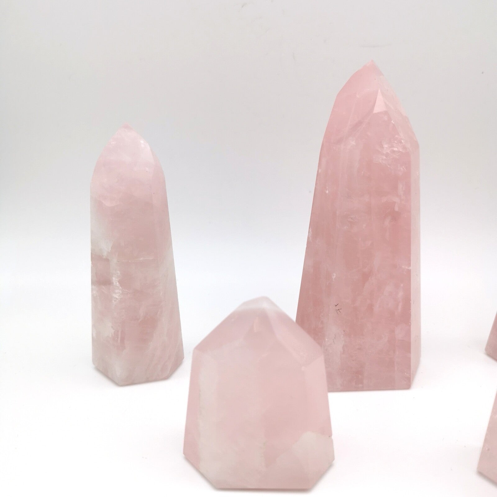 Lot de 5 Pointes Quartz Rose n°4