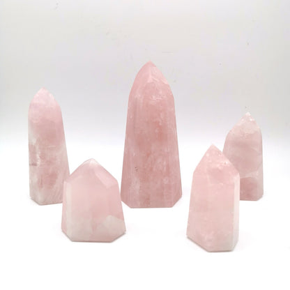 Lot de 5 Pointes Quartz Rose n°4