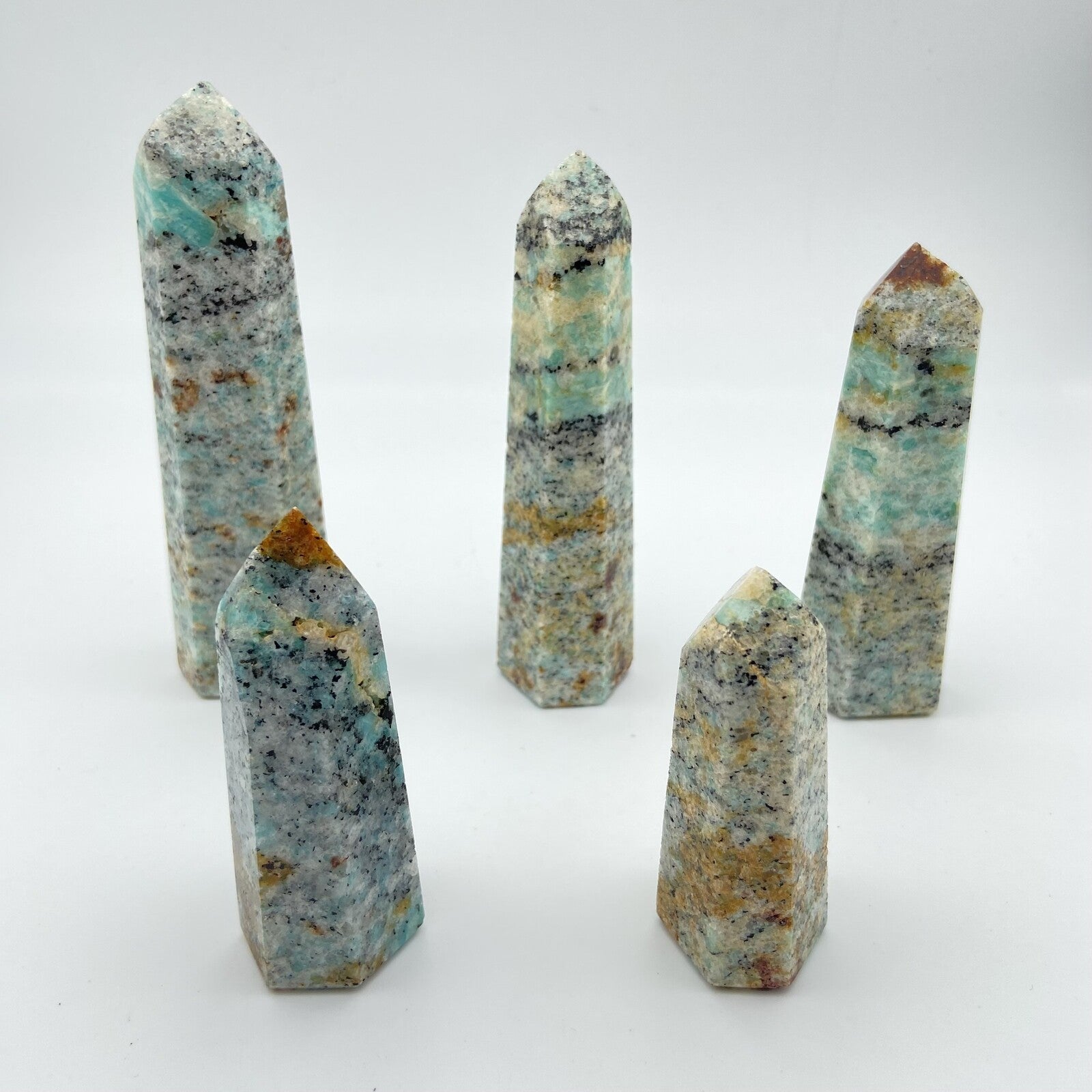 Lot de 5 Pointes Amazonite n°4