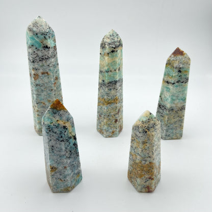 Lot de 5 Pointes Amazonite n°4