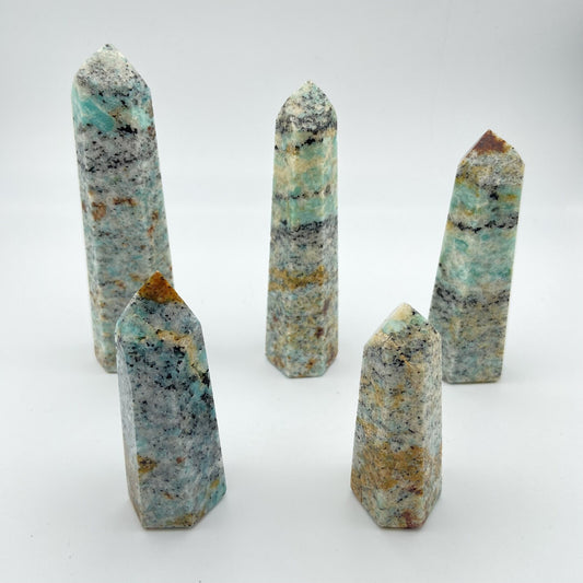 Lot de 5 Pointes Amazonite n°4