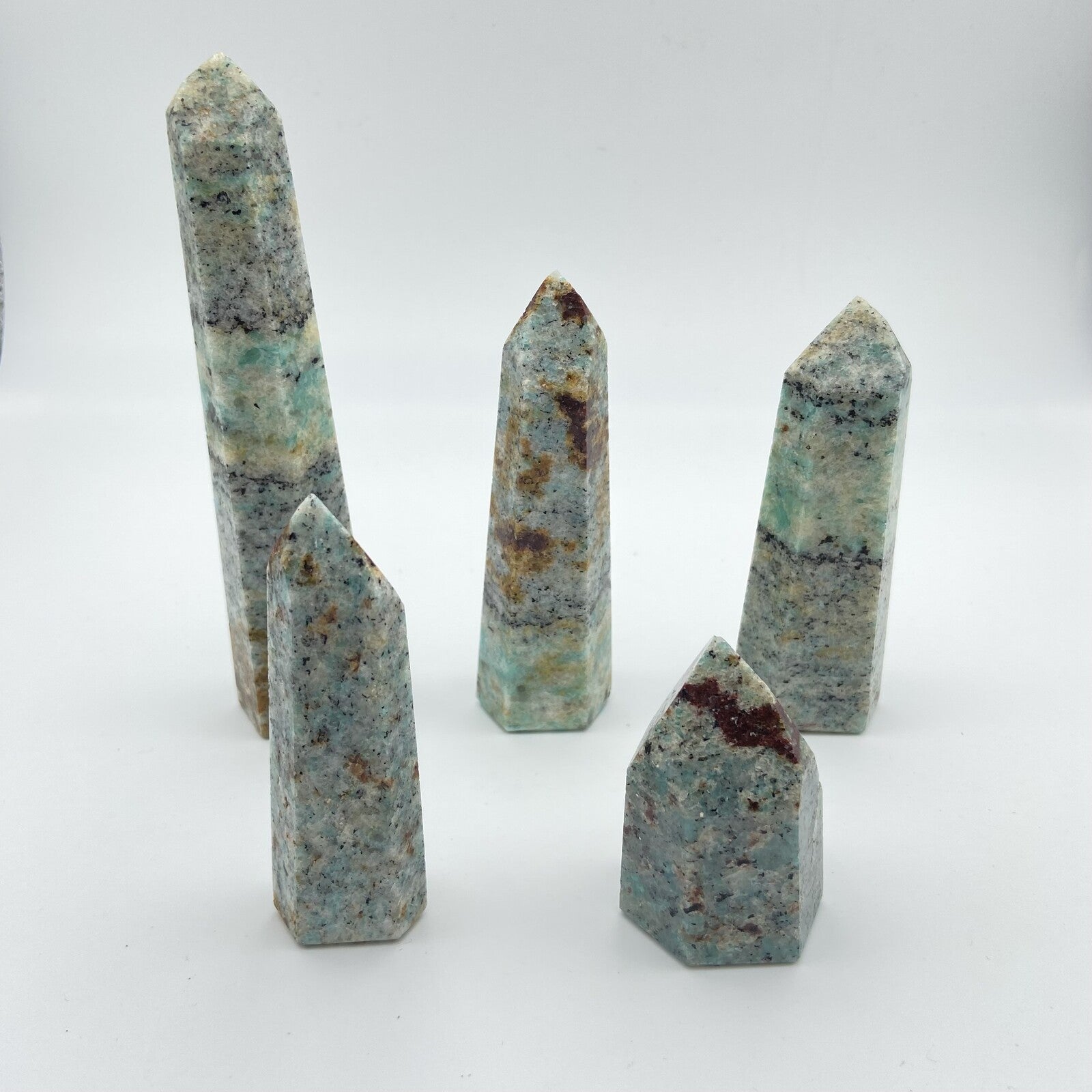 Lot de 5 Pointes Amazonite n°5