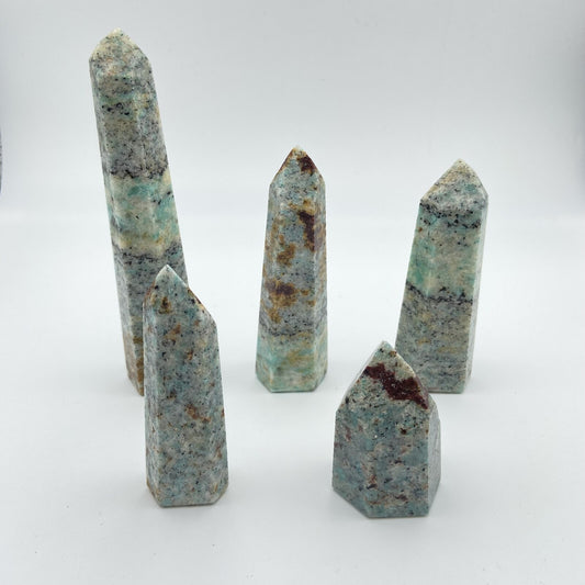 Lot de 5 Pointes Amazonite n°5