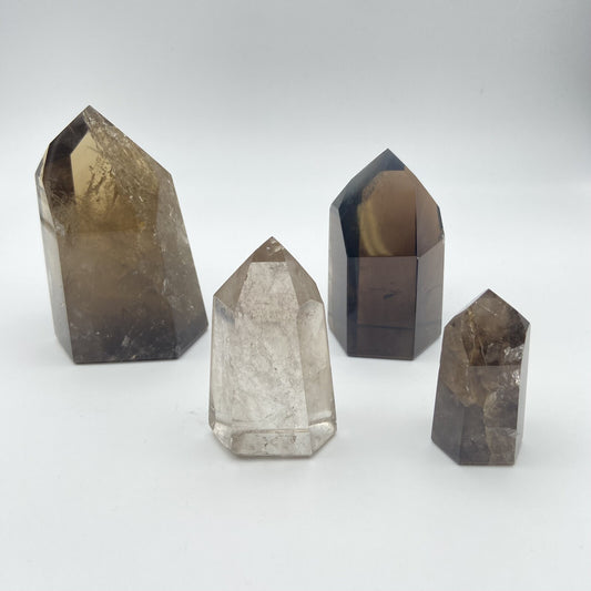 Lot de 4 Pointes Quartz Fumé n°2