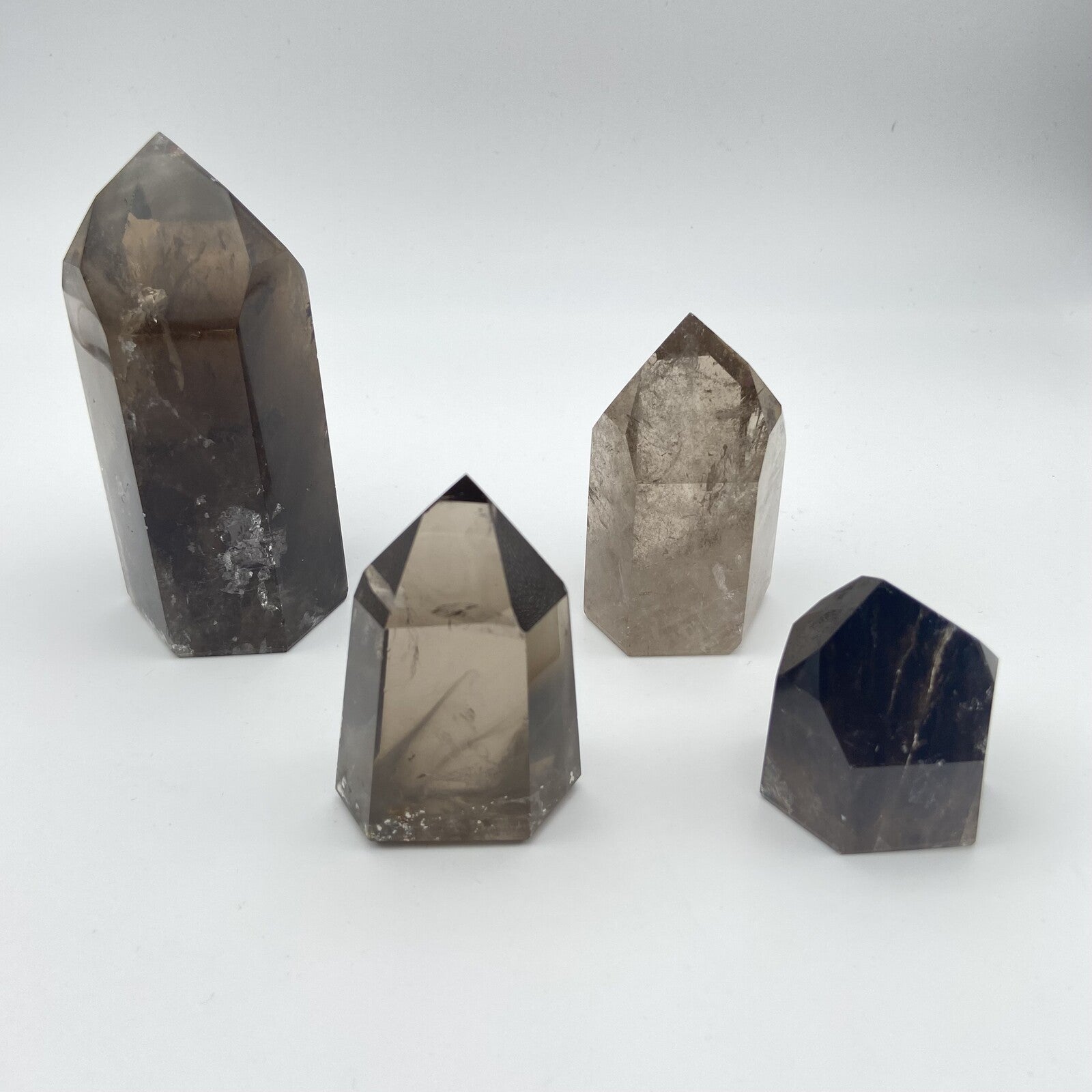 Lot de 4 Pointes Quartz Fumé n°3