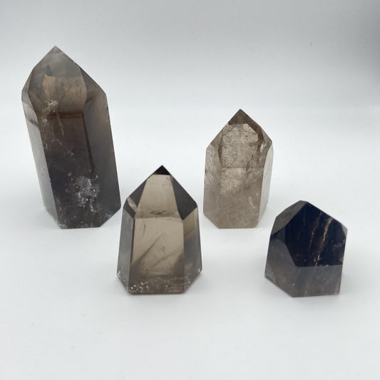 Lot de 4 Pointes Quartz Fumé n°3