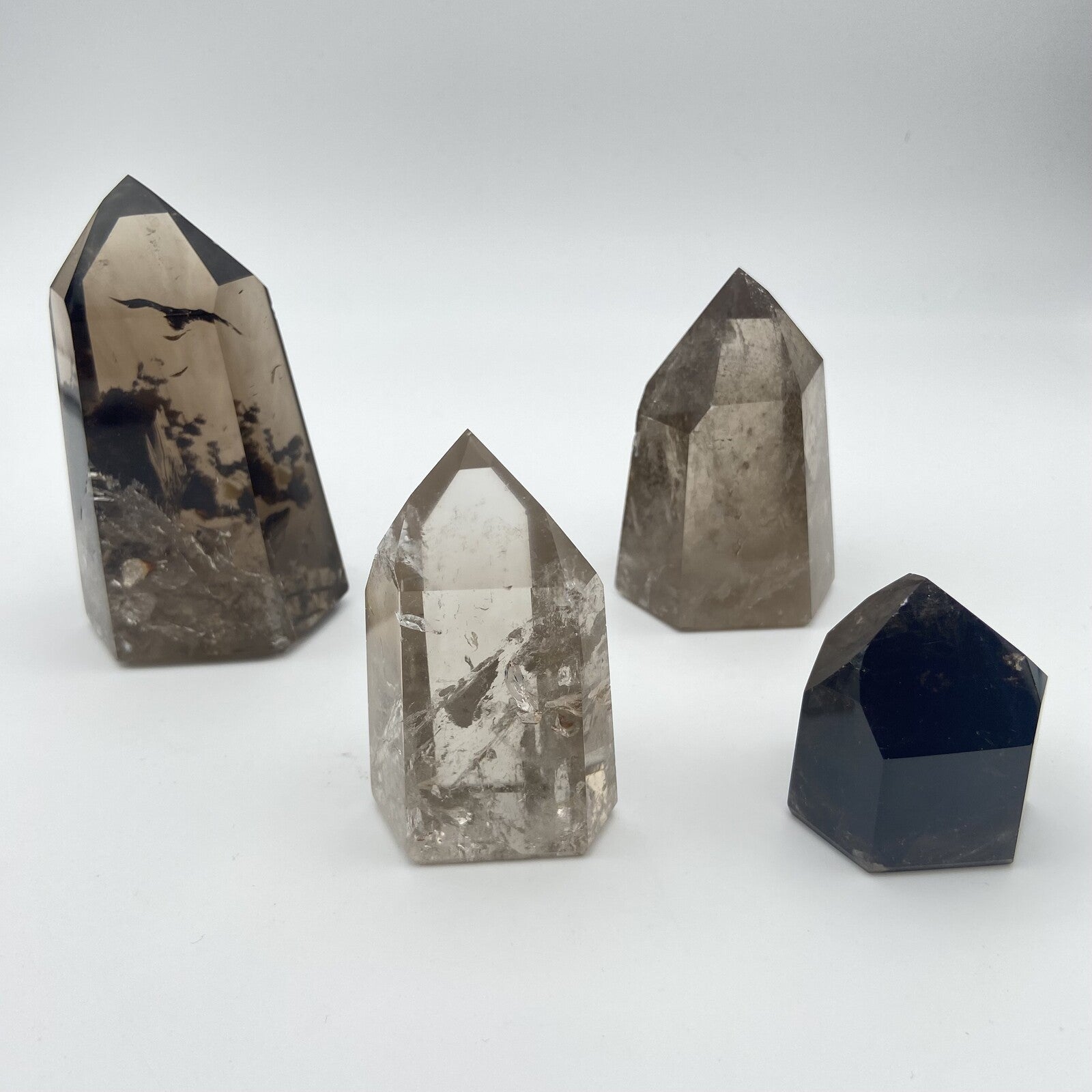 Lot de 4 Pointes Quartz Fumé n°5
