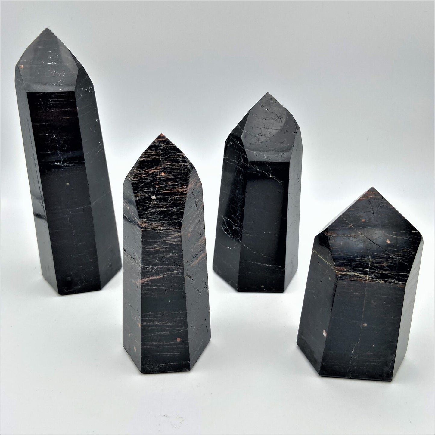 Lot de 4 Pointes Tourmaline Noire n°5