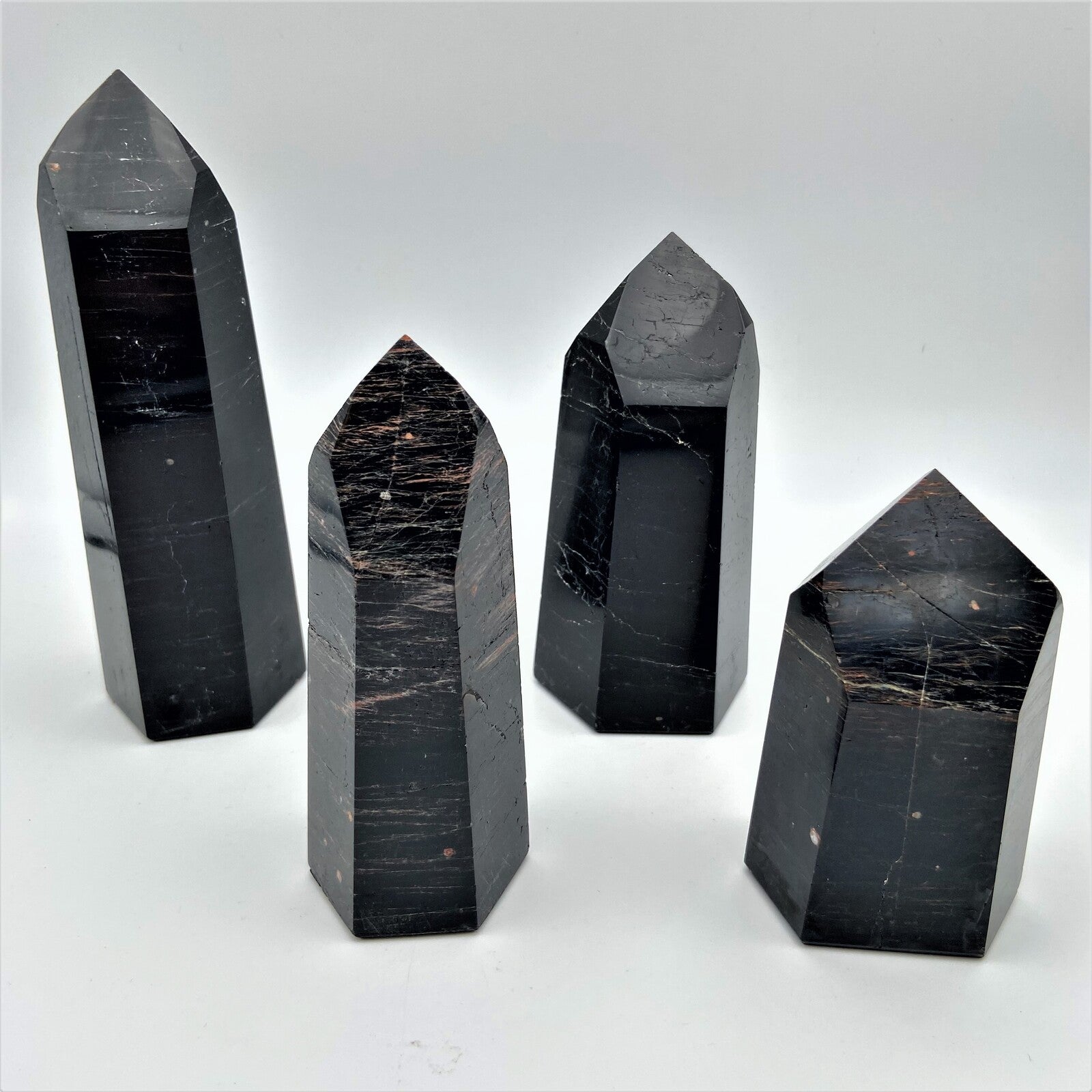 Lot de 4 Pointes Tourmaline Noire n°5