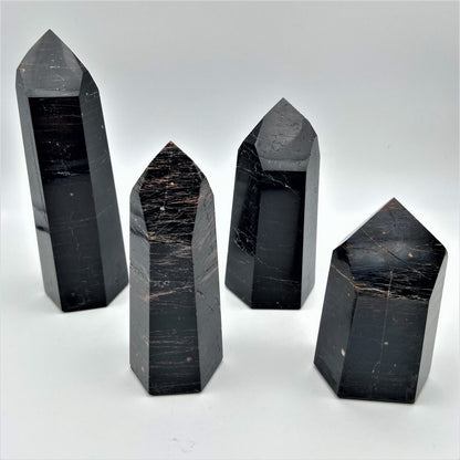Lot de 4 Pointes Tourmaline Noire n°5