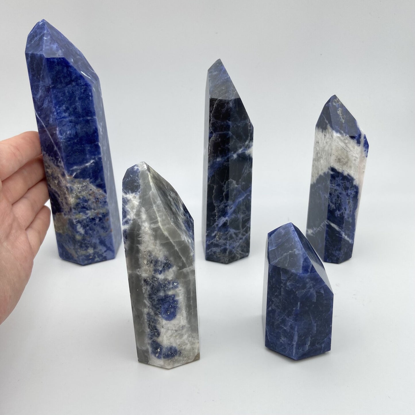 Lot de 5 Pointes Sodalite n°1