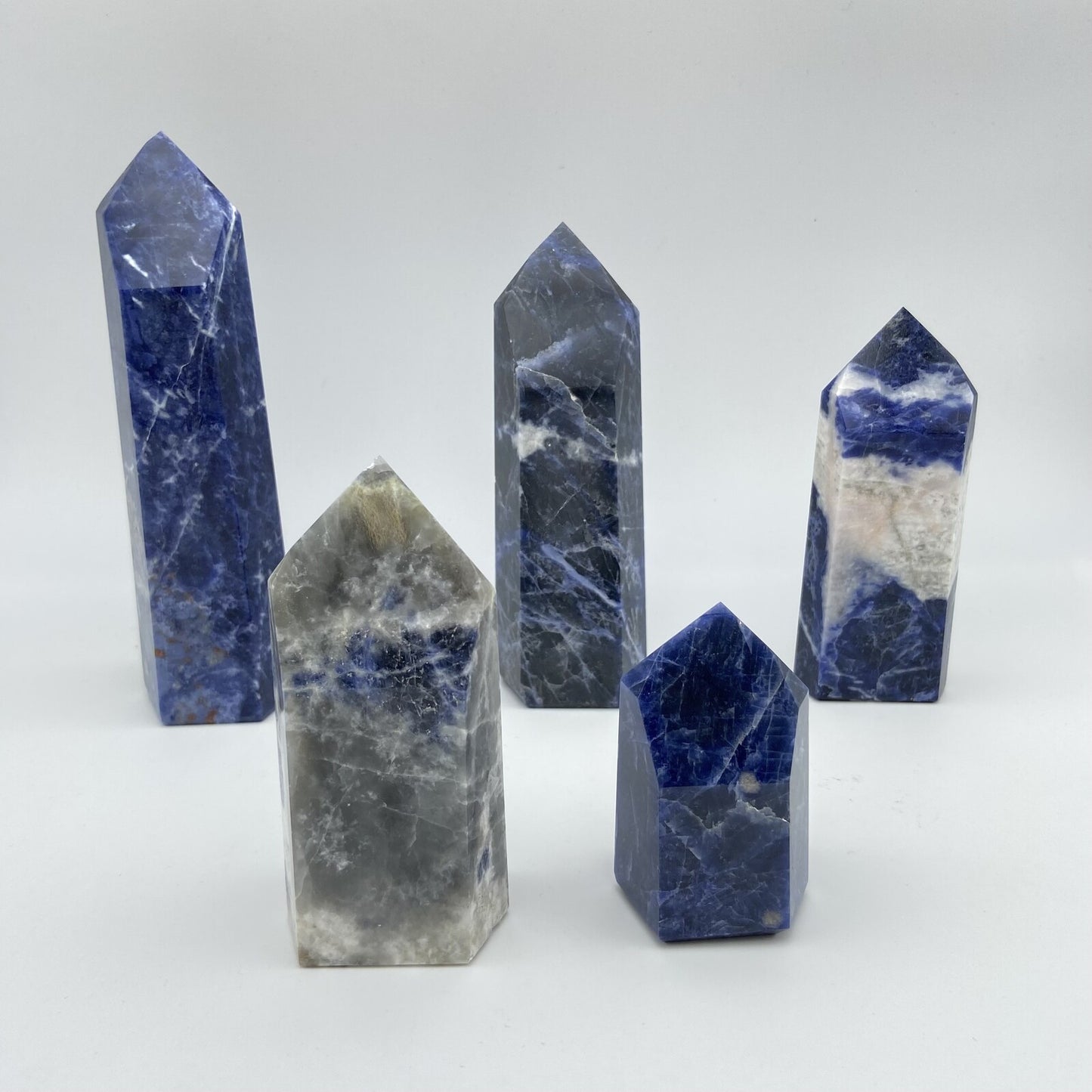 Lot de 5 Pointes Sodalite n°1