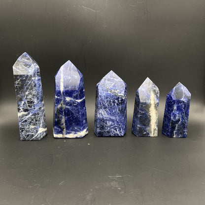 Lot de 5 Pointes Sodalite n°3