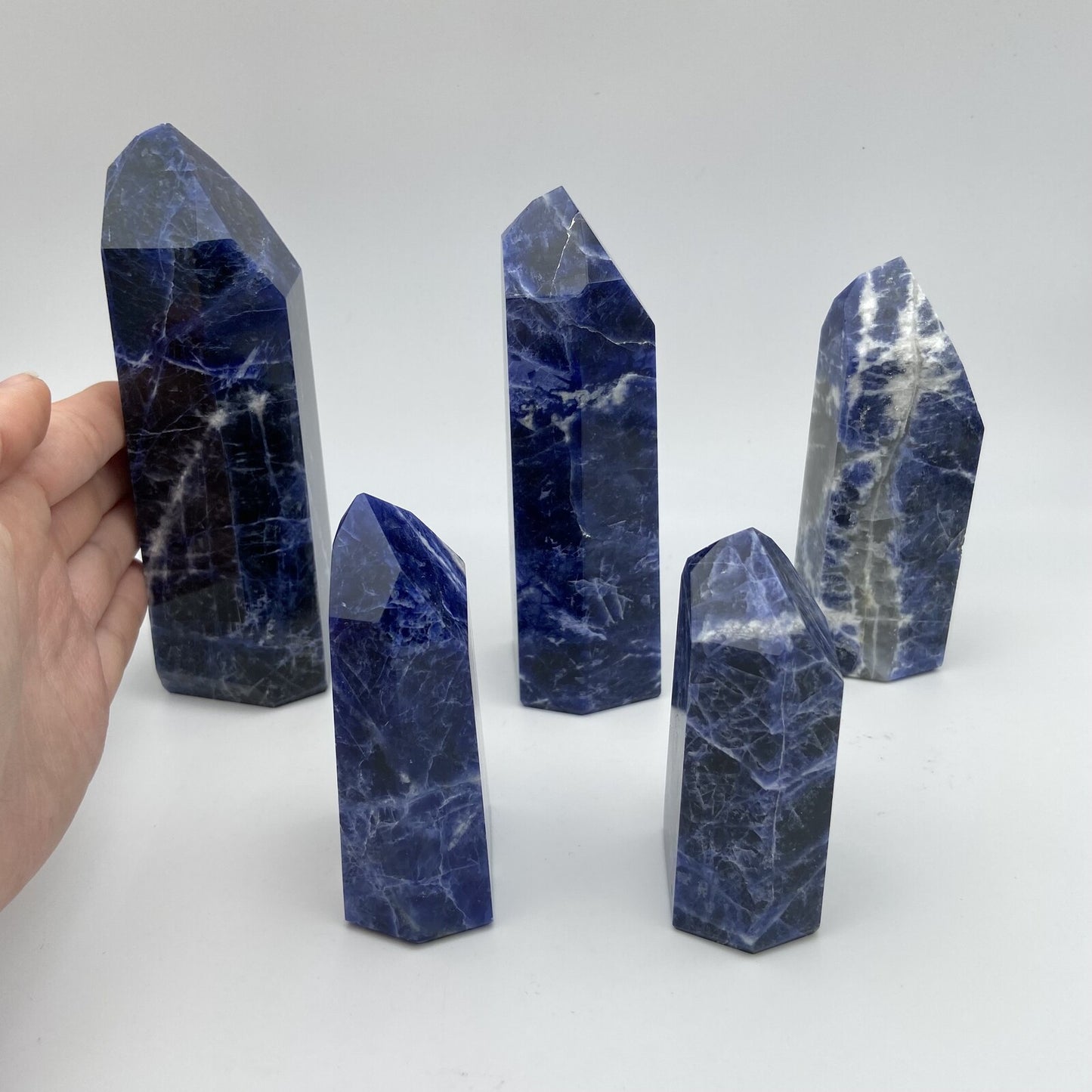 Lot de 5 Pointes Sodalite n°3