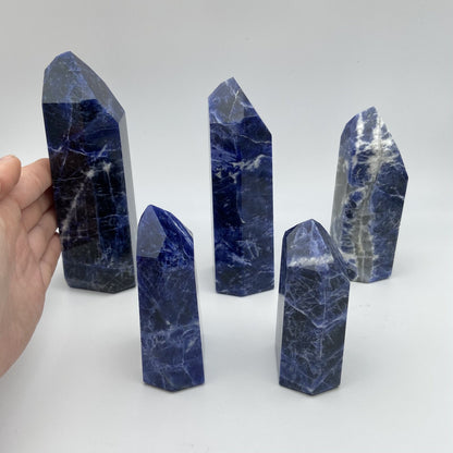 Lot de 5 Pointes Sodalite n°3