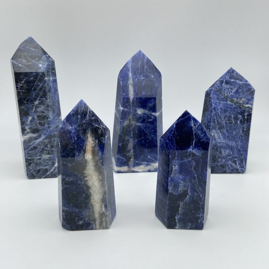 Lot de 5 Pointes Sodalite n°3