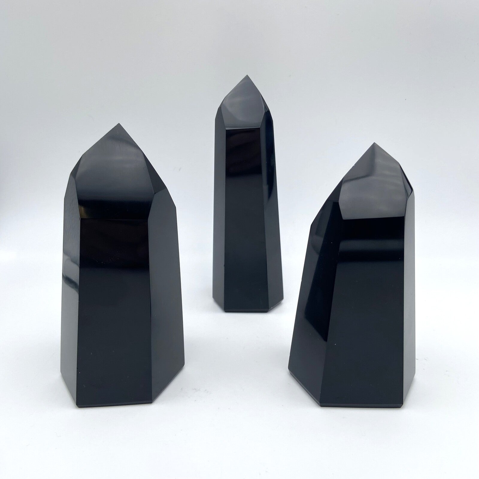 Lot de 3 Pointes Obsidienne Noire n°1