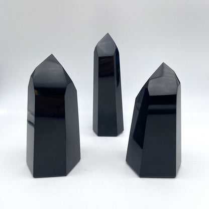 Lot de 3 Pointes Obsidienne Noire n°1