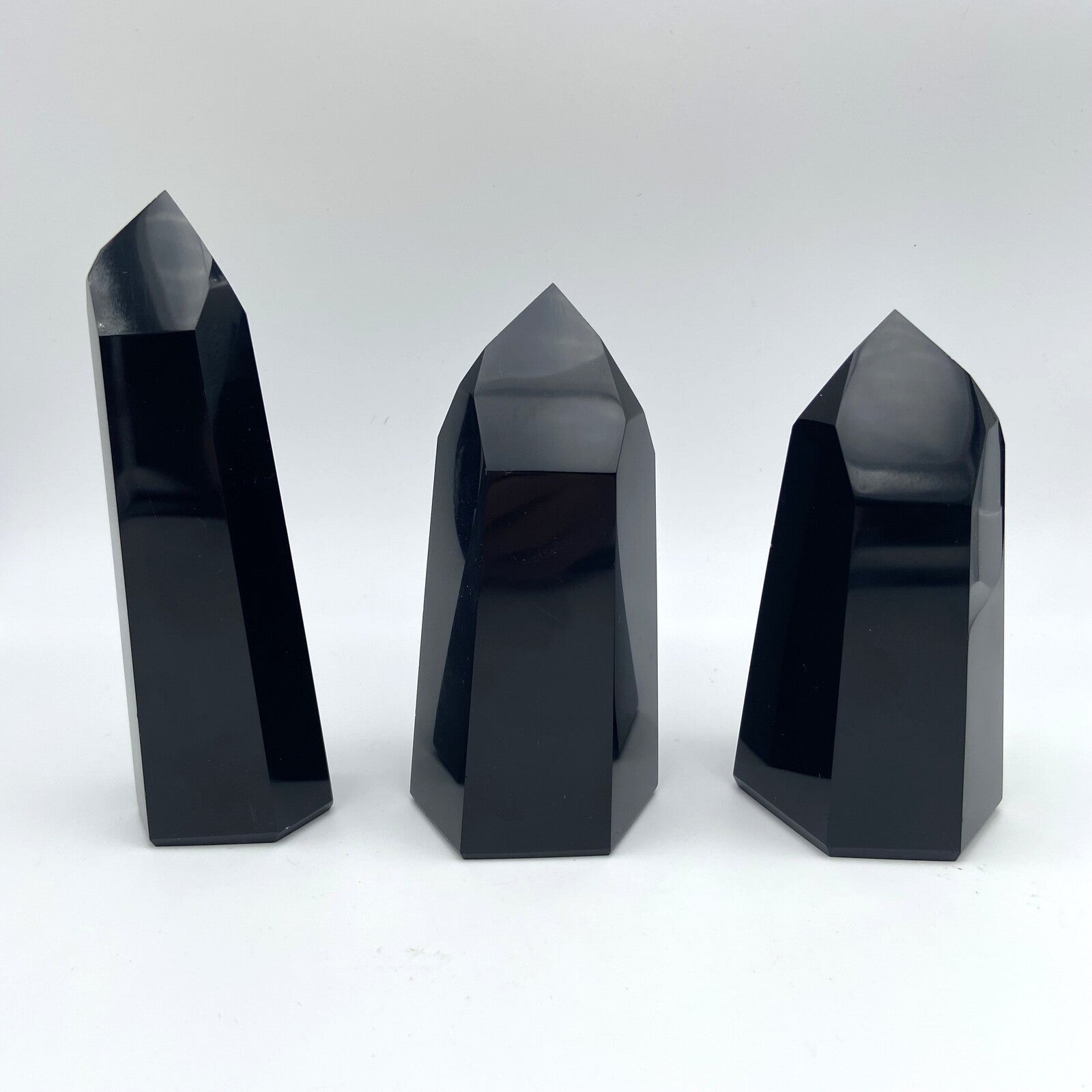 Lot de 3 Pointes Obsidienne Noire n°1