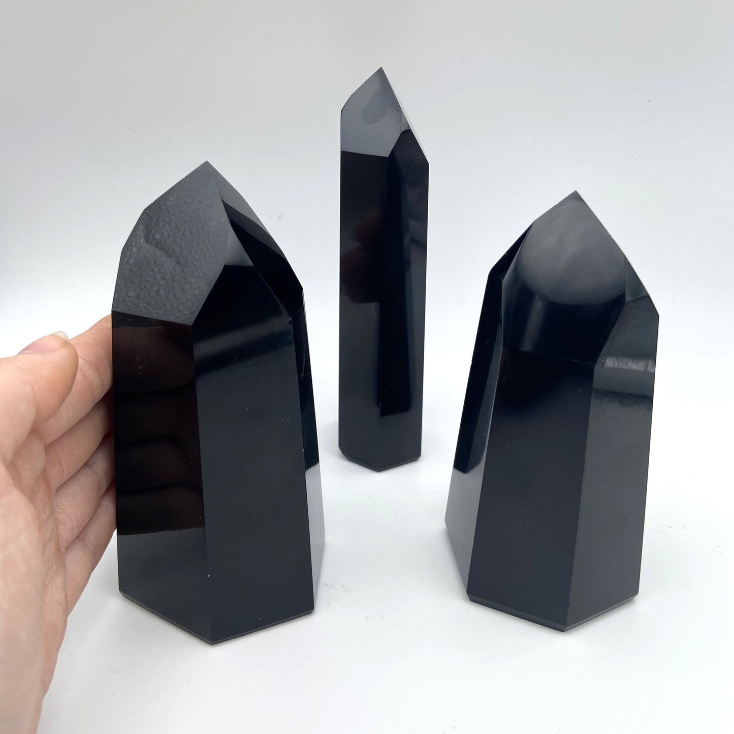 Lot de 3 Pointes Obsidienne Noire n°1