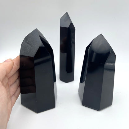 Lot de 3 Pointes Obsidienne Noire n°1