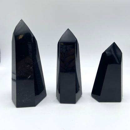 Lot de 3 Pointes Obsidienne Noire n°2