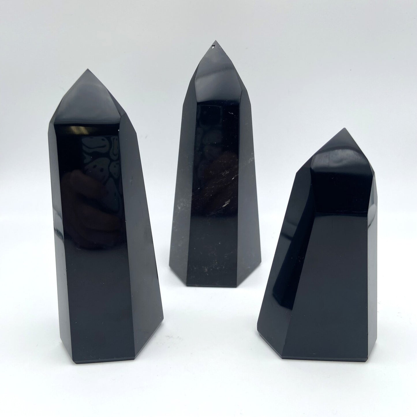 Lot de 3 Pointes Obsidienne Noire n°2