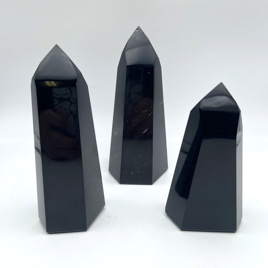Lot de 3 Pointes Obsidienne Noire n°2