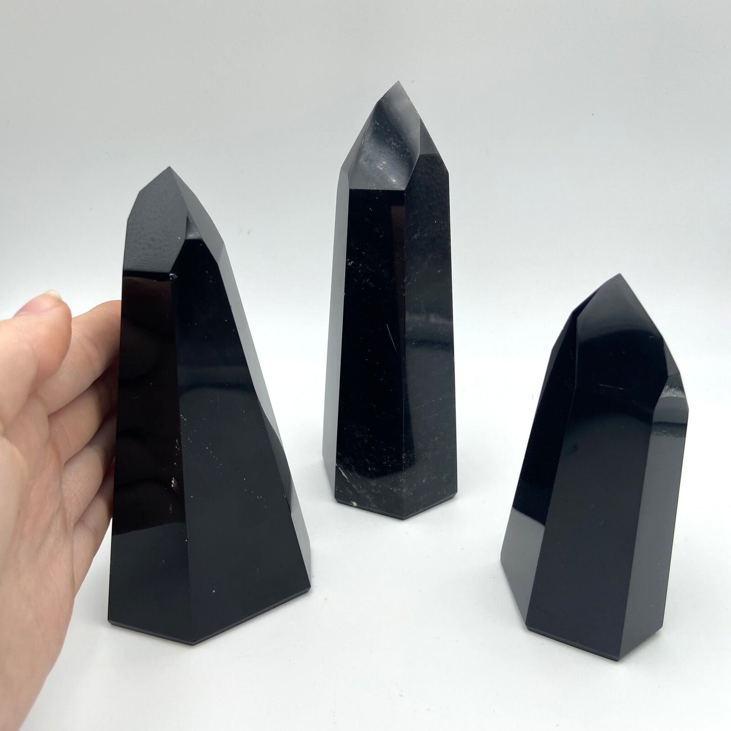 Lot de 3 Pointes Obsidienne Noire n°3