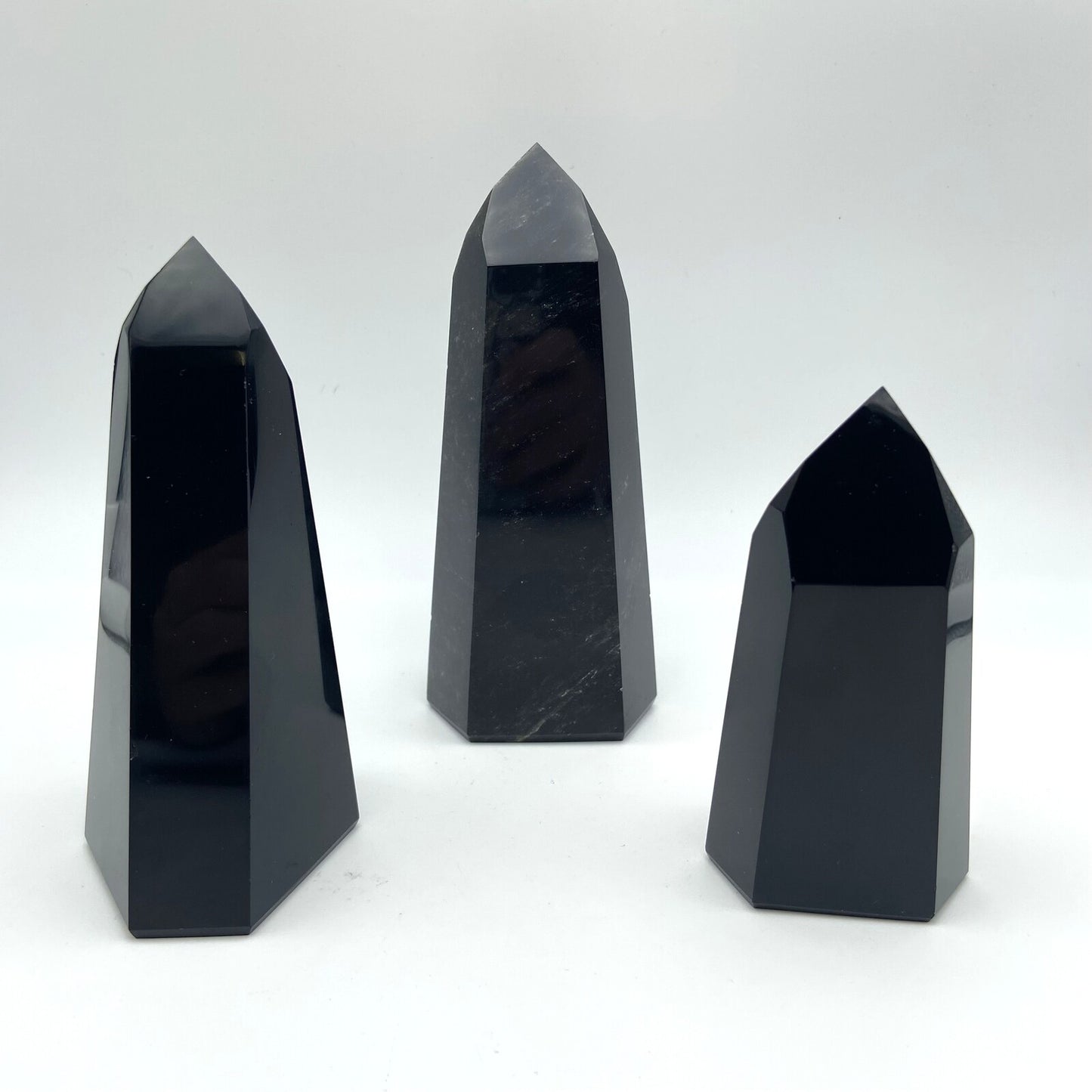 Lot de 3 Pointes Obsidienne Noire n°3