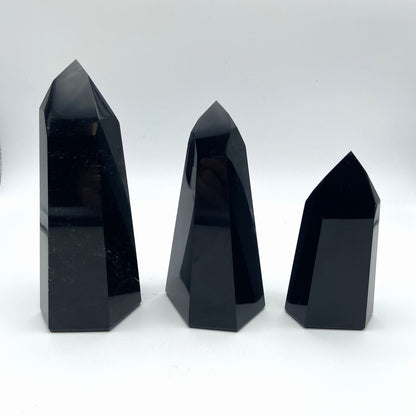 Lot de 3 Pointes Obsidienne Noire n°3