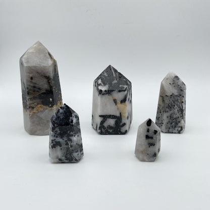 Lot de 5 Pointes Tourmaline / Quartz n°1