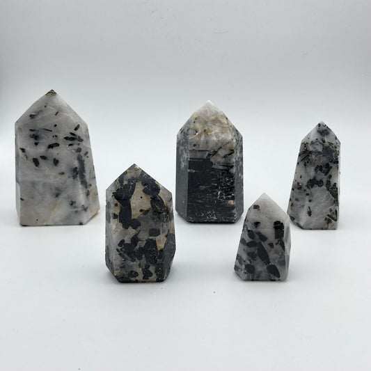 Lot de 5 Pointes Tourmaline / Quartz n°3
