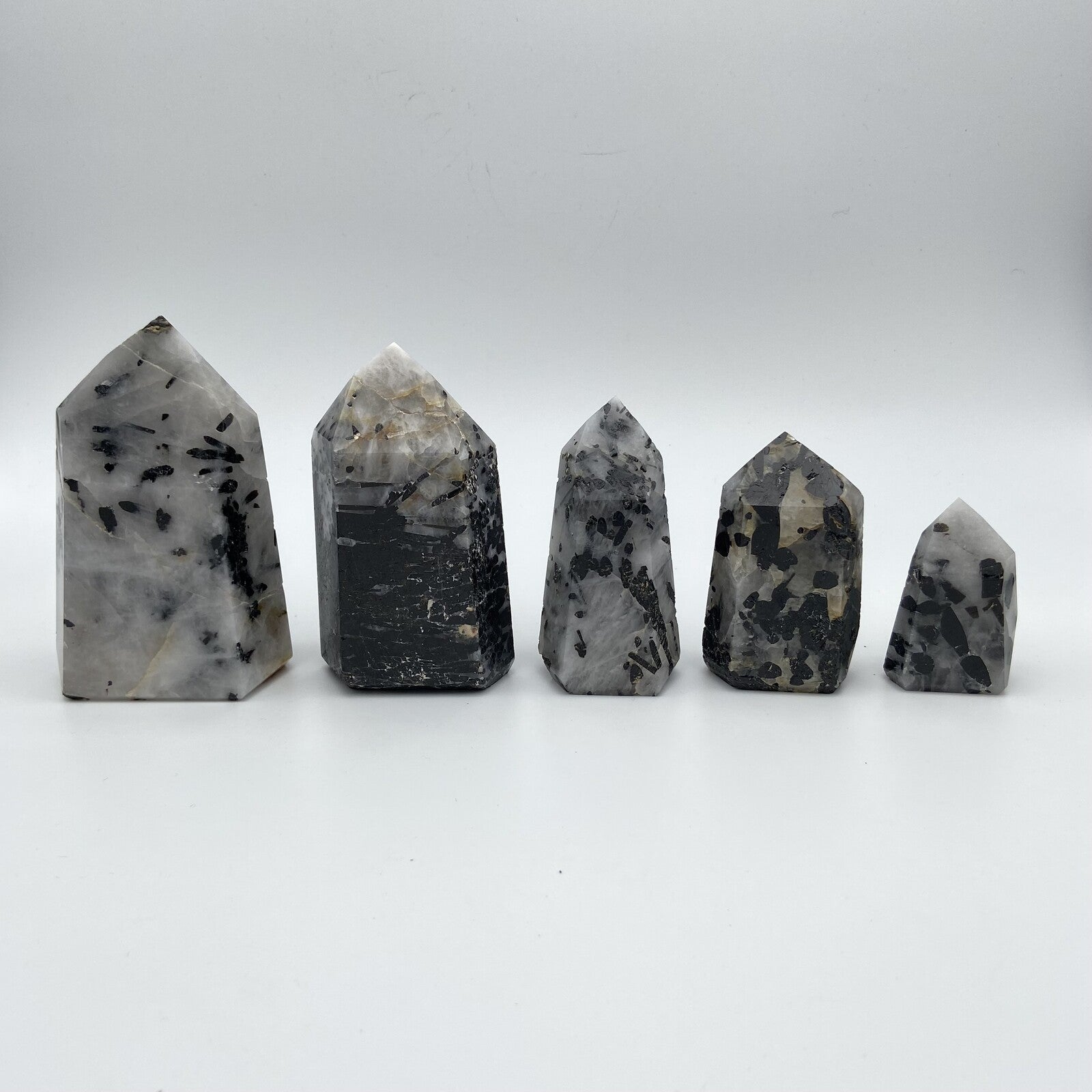 Lot de 5 Pointes Tourmaline / Quartz n°3