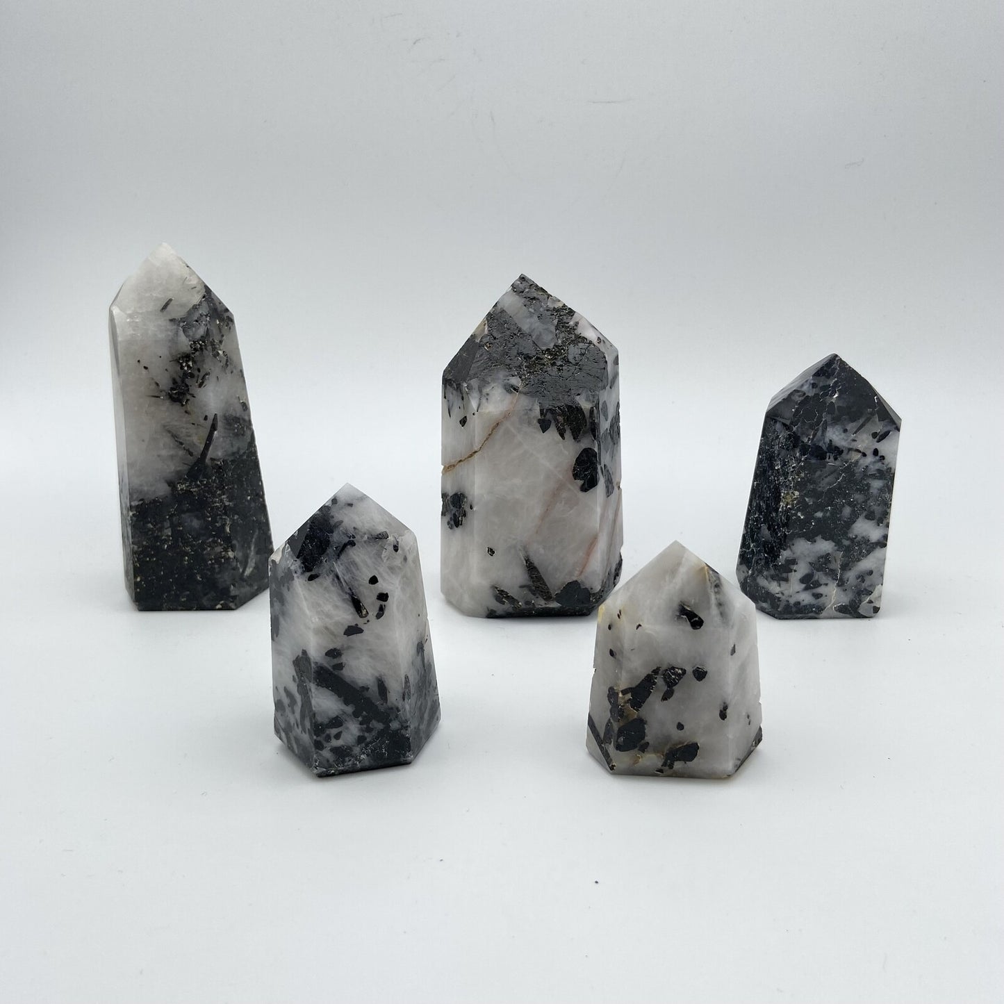 Lot de 5 Pointes Tourmaline / Quartz n°5