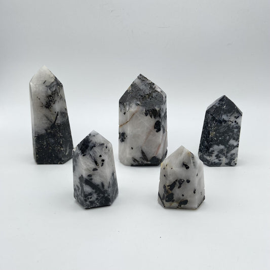 Lot de 5 Pointes Tourmaline / Quartz n°5